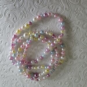 Handmade Pastel Bracelet 4pc lot multi size